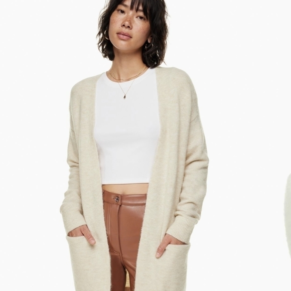 ARITZIA Wilfred Free Aronson knit wool blend sweater cardigan - Picture 5 of 11